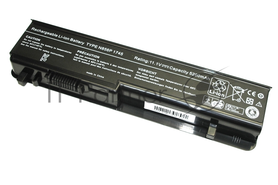 Аккумуляторная батарея для ноутбука Dell Studio 1745 11.1V 5200mAh черный OEM