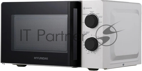Микроволновая печь Hyundai HYM-M2047 белый, 20 л, 700 Вт, переключатели - поворотный механизм