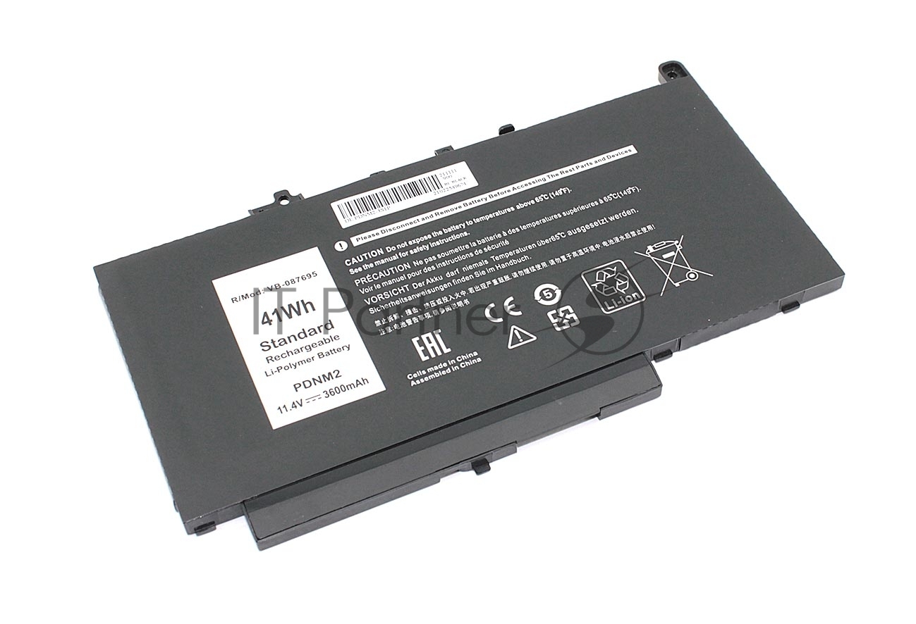Аккумуляторная батарея для ноутбука Dell Latitude E7470 11.4V 3600mAh OEM