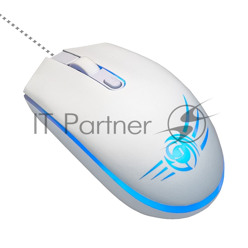 Dialog Проводной игровой набор KMGK-1707U WHITE Gan-Kata - клавиатура + опт. мышь с RGB подсветкой