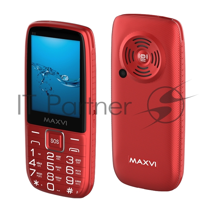 Мобильный телефон Maxvi B32 красный