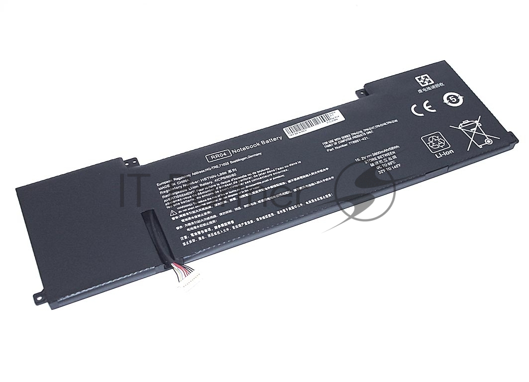 Аккумуляторная батарея для ноутбука HP15.2V 58Wh OEM черный