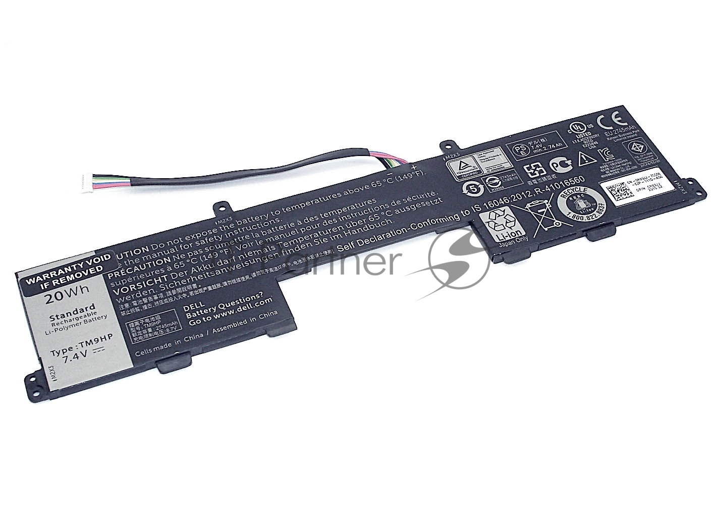 Аккумуляторная батарея для ноутбука Dell Latitude 13 7350 7.4V 2700 mAh