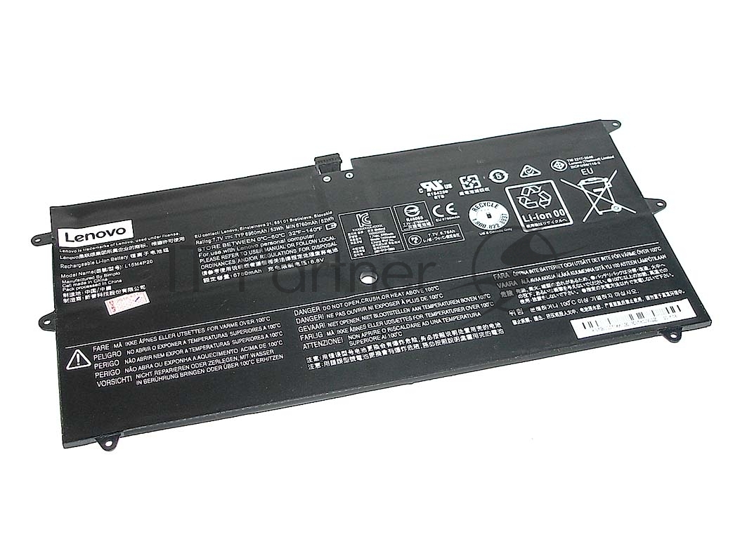 Аккумуляторная батарея для ноутбука Lenovo Yoga 900S7.7V 52Wh