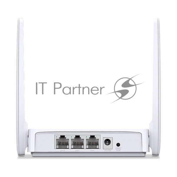 Роутер Mercusys MR20 AC750 Dual-Band Wi-Fi RouterSPEED: 300 Mbps at 2.4 GHz + 433 Mbps at 5 GHzSPEC: 2× Fixed External Antennas, 2× 10/100 Mbps LAN Ports, 1× 10/100 Mbps WAN PortFEATURE: Router/Access Point Mode Mode, WPS/Reset Button, IPTV, IPv6, Parental Controls