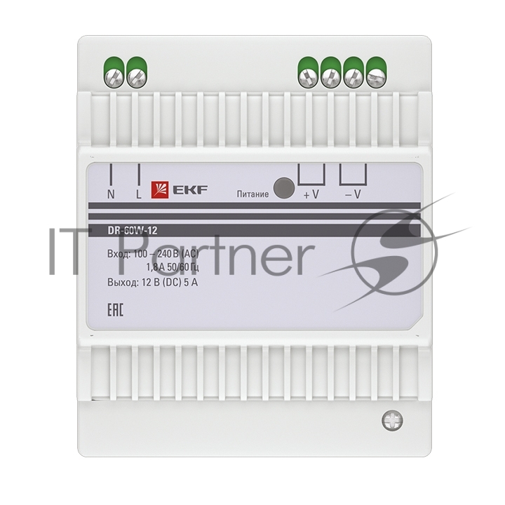 Блок питания 12В DR-60W-12 PROxima EKF dr-60w-12