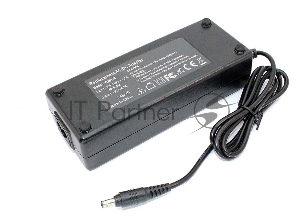 Блок питания (сетевой адаптер) для ноутбуков Samsung 19V 6.3A 5.5x3.0 OEM