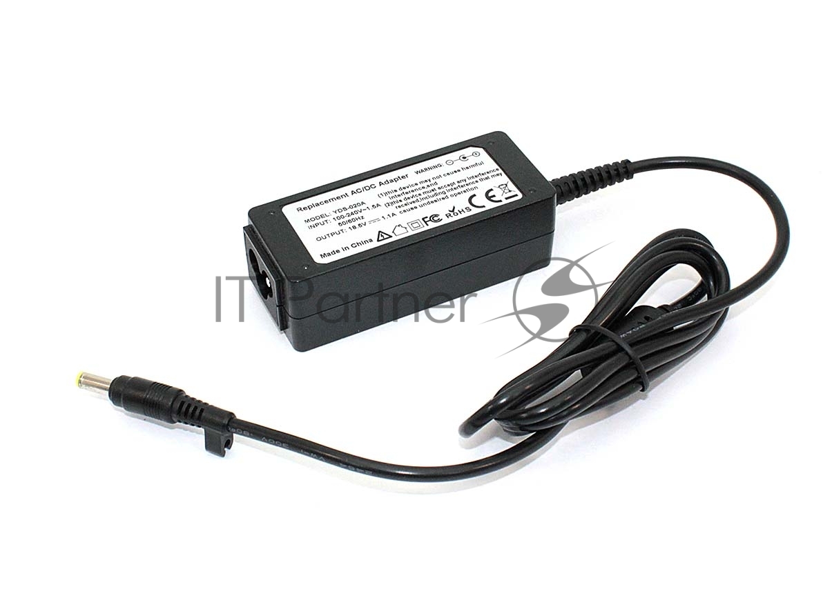 Блок питания (сетевой адаптер) для ноутбуков HP 18.5V 1.1A 4.8x1.7мм 20W OEM