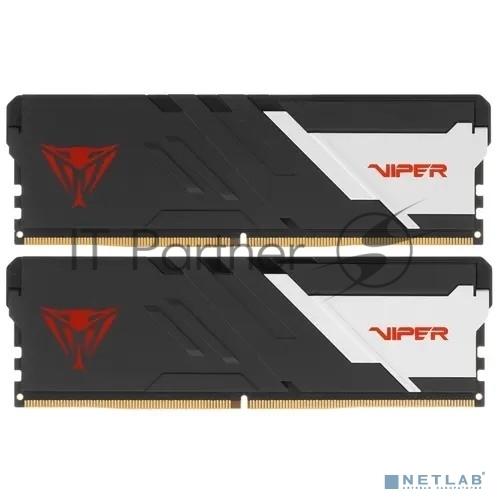 Оперативная память Patriot Viper Venom, DDR5, 32GB (2x16GB), 6400MHz, CL32, DIMM, с радиатором, черный