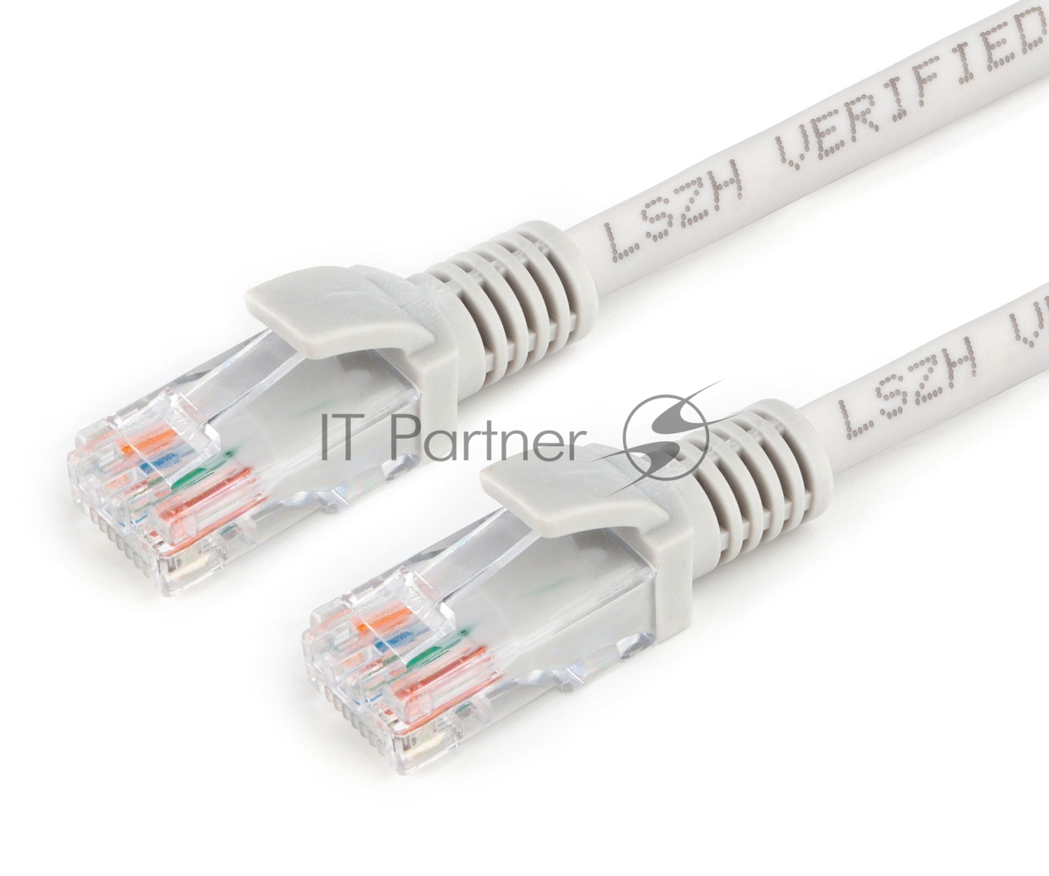 Патч-корд LSZH медный UTP Cablexpert PP30-2M cat.5e, 2м, литой, многожильный, серый