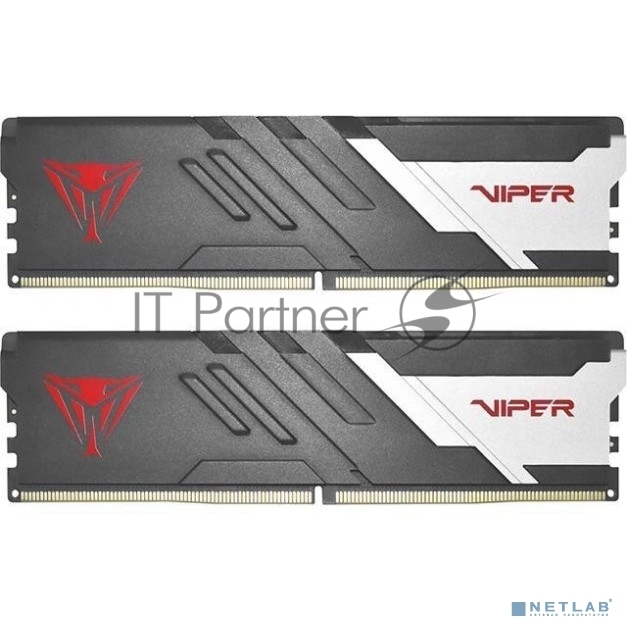 Оперативная память Patriot Viper Venom, DDR5, 64GB (2x32GB), 5200MHz, CL40, DIMM, с радиаторами, черный