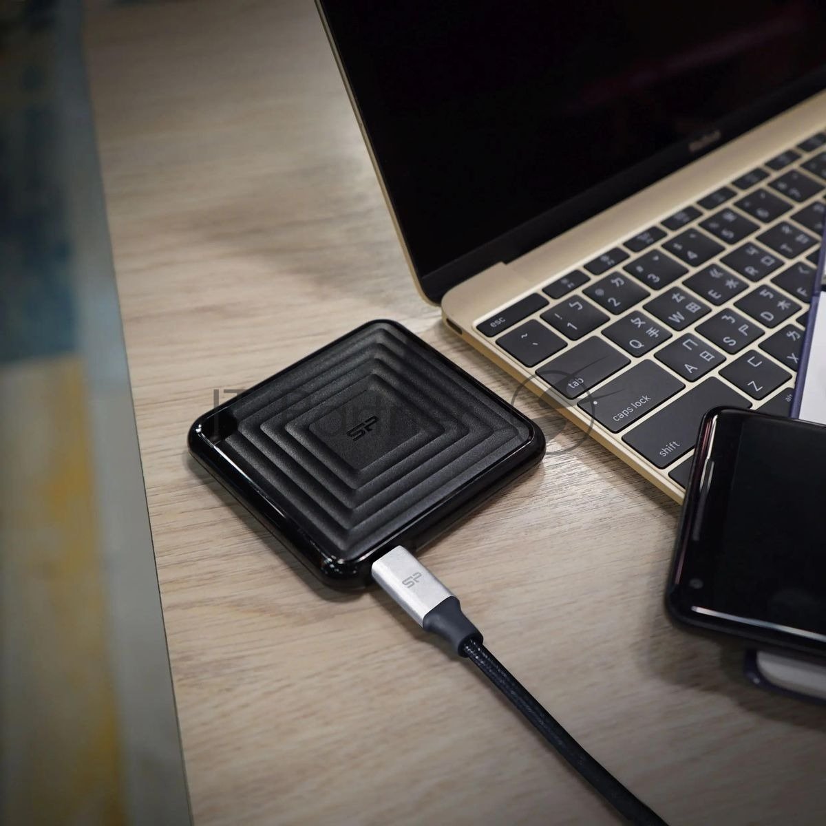 Внешний SSD Silicon Power PC60 USB-C 512Gb SP512GbPSDPC60CK 1.8" черный