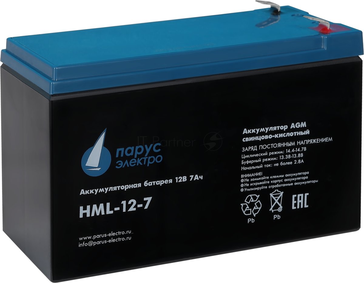 Батарея для ИБП Парус Электро, профессиональная серия HML-12-7