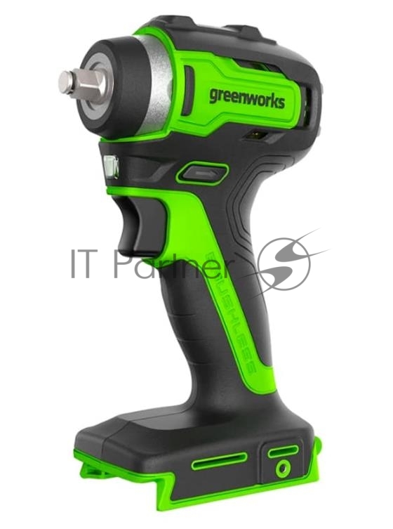 Гайковерт ударный аккумуляторный GreenWorks GD24IW200, 24v, 200 Нм, без АКБ и ЗУ (3803607)