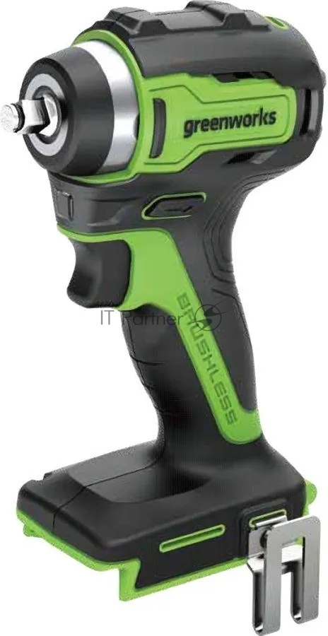 Гайковерт ударный аккумуляторный GreenWorks GD24IW200, 24v, 200 Нм, без АКБ и ЗУ (3803607)