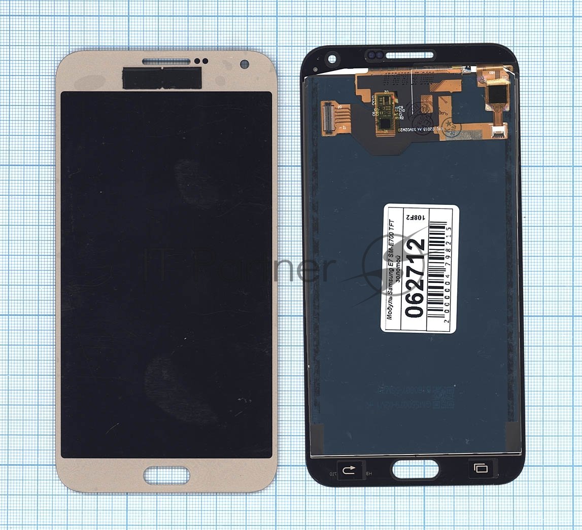 Дисплей для Samsung Galaxy E7 SM-E700 TFT золотой