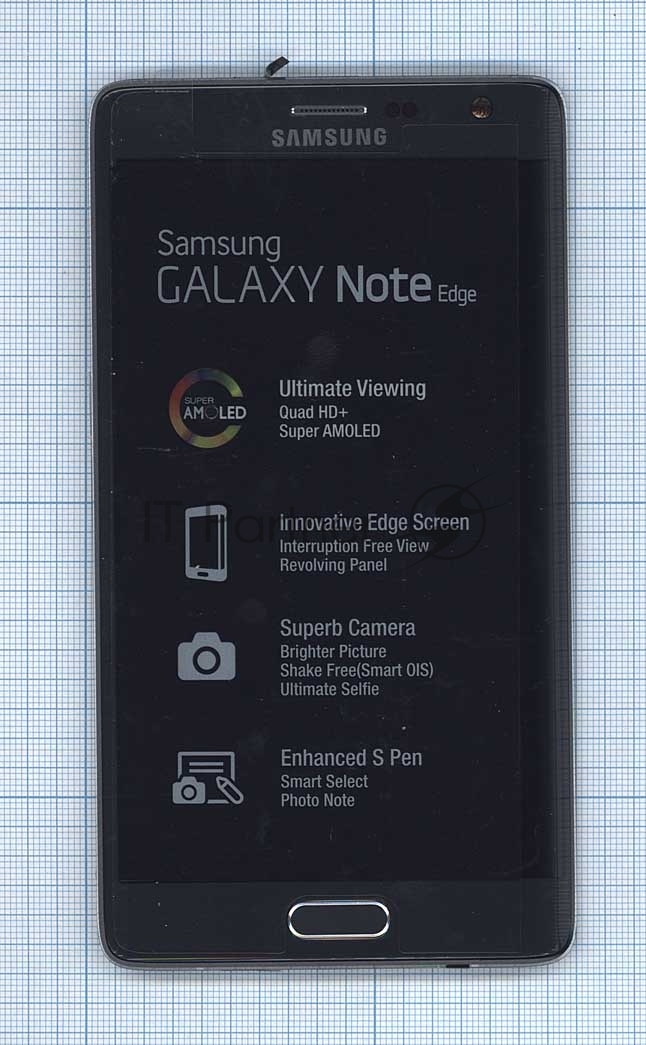 Дисплей для Samsung Galaxy Note Edge SM-N915 черный с рамкой