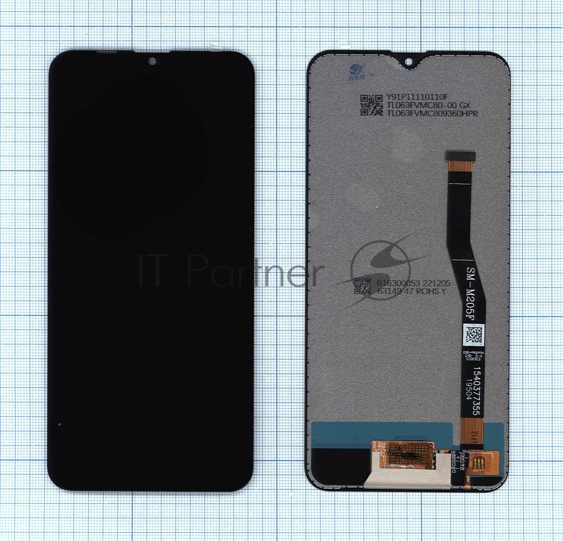 Поляризационная пленка для Samsung SM-M205 Galaxy M20 (2019) (5шт), ориг (0 градусов), шт