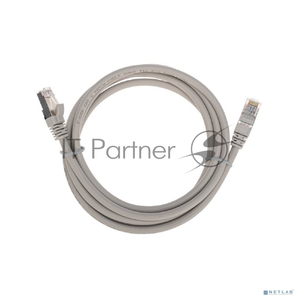 Патч-корд F/UTP Rexant cat.6, RJ45-RJ45, экранированный, 26AWG, LSZH, серый, 2 м