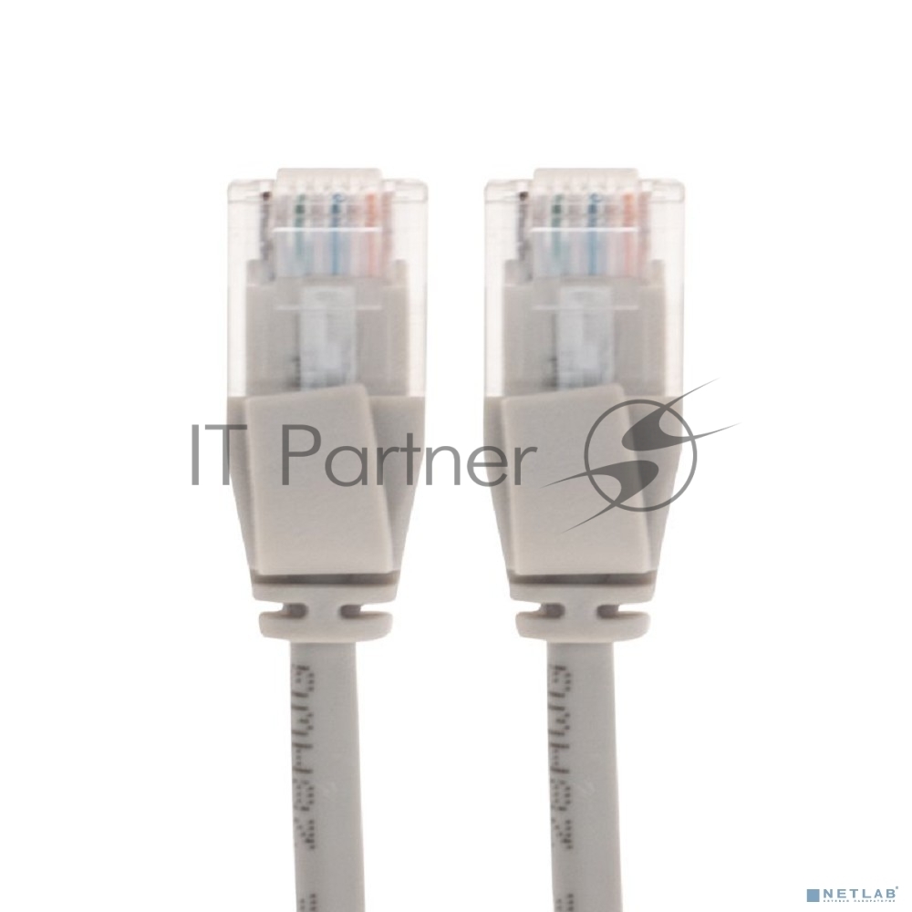 Патч-корд U/UTP Rexant cat.6a (10G), RJ45-RJ45, неэкранированный, 28AWG, LSZH, серый, 2 м