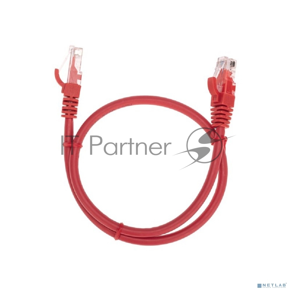 Патч-корд U/UTP Rexant cat.6, RJ45-RJ45, неэкранированный, 26AWG, LSZH, красный, 0.5 м