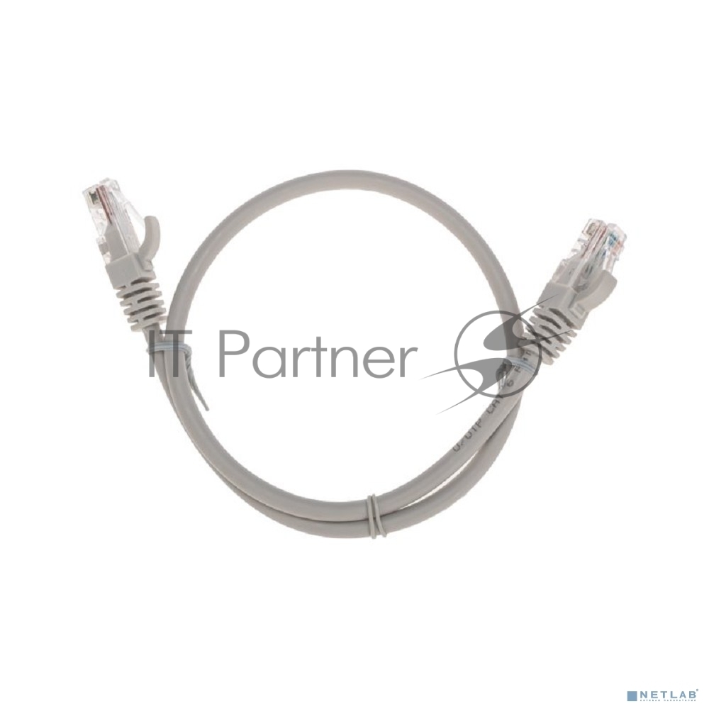 Патч-корд U/UTP Rexant cat.6, RJ45-RJ45, неэкранированный, 26AWG, LSZH, серый, 0.5 м