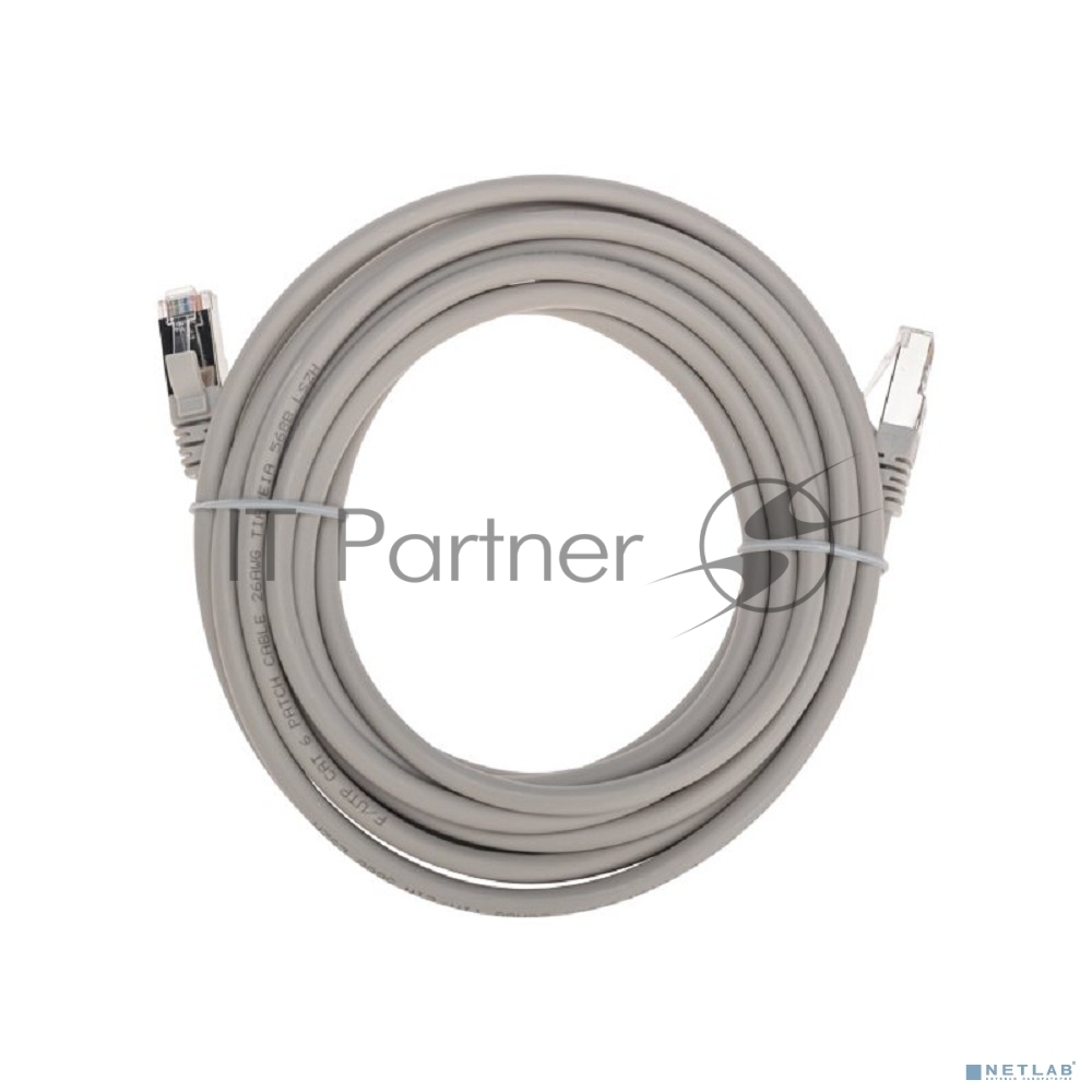 Патч-корд F/UTP Rexant cat.6, RJ45-RJ45, экранированный, 26AWG, LSZH, серый, 5 м