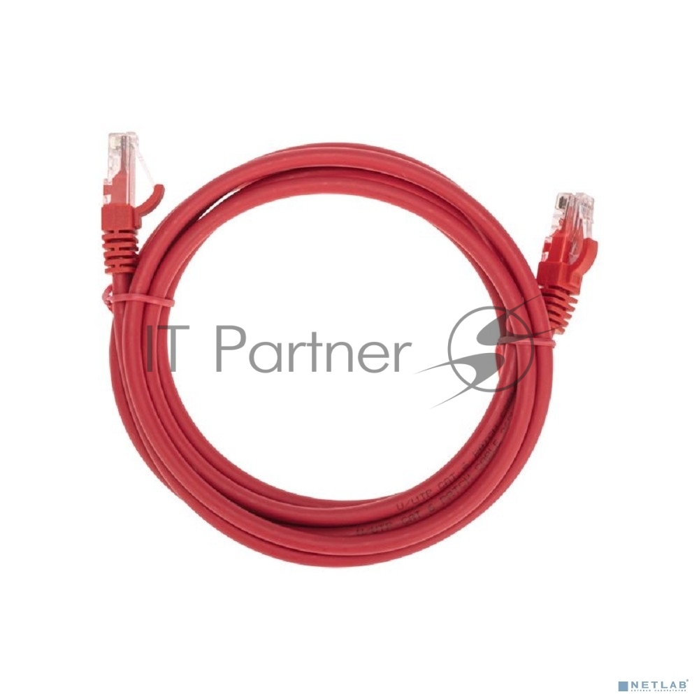 Патч-корд U/UTP Rexant cat.6, RJ45-RJ45, неэкранированный, 26AWG, LSZH, красный, 2 м