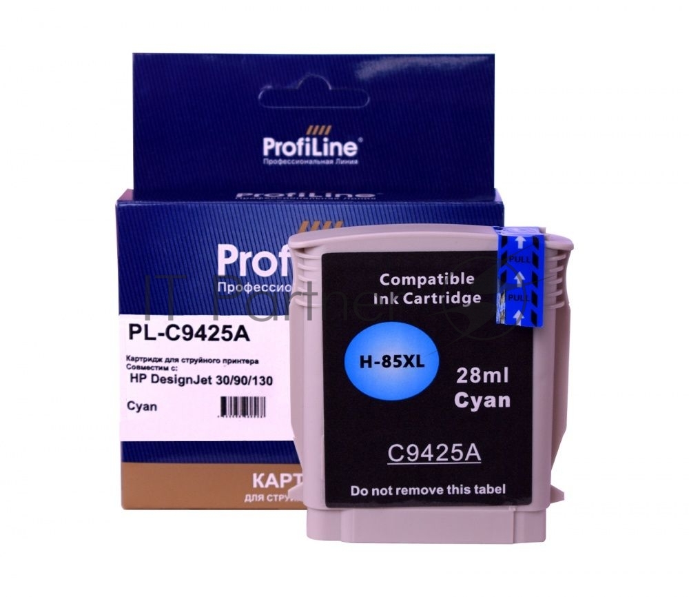 Картридж струйный ProfiLine PL-C9425A (№85) для принтеров HP DesignJet 30/90/130 с чернилами Cyan