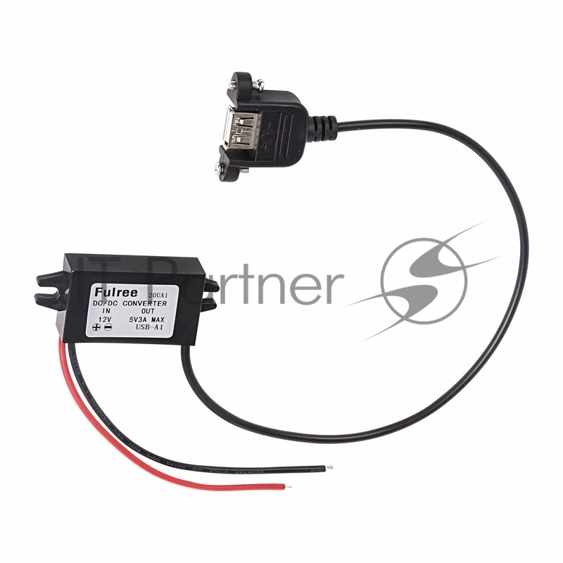 Адаптер Rexant DC 12 V-гнездо USB-A 5 V 3 A