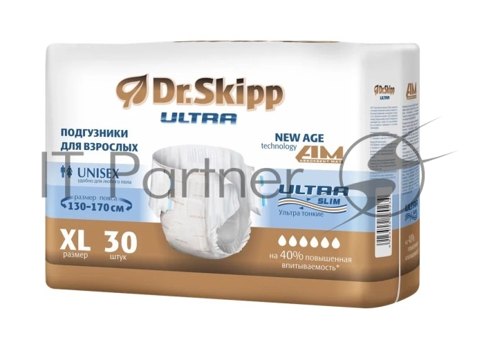 Подгузники для взрослых Dr.Skipp 8109, Ultra, р-р XL, 30 шт.
