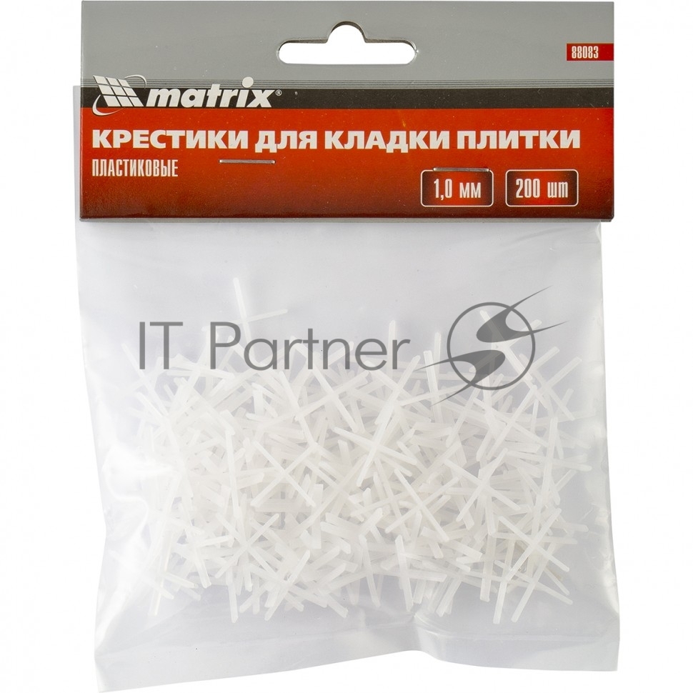 Крестики Matrix, 1,0 мм, для кладки плитки, 200 шт.