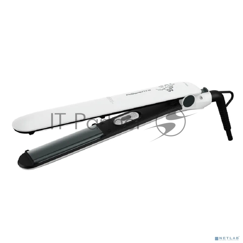 Выпрямитель для волос Rowenta Easyliss Pure SF1628F0 белый/серый, 25 мм, 200 °C, 1 режим