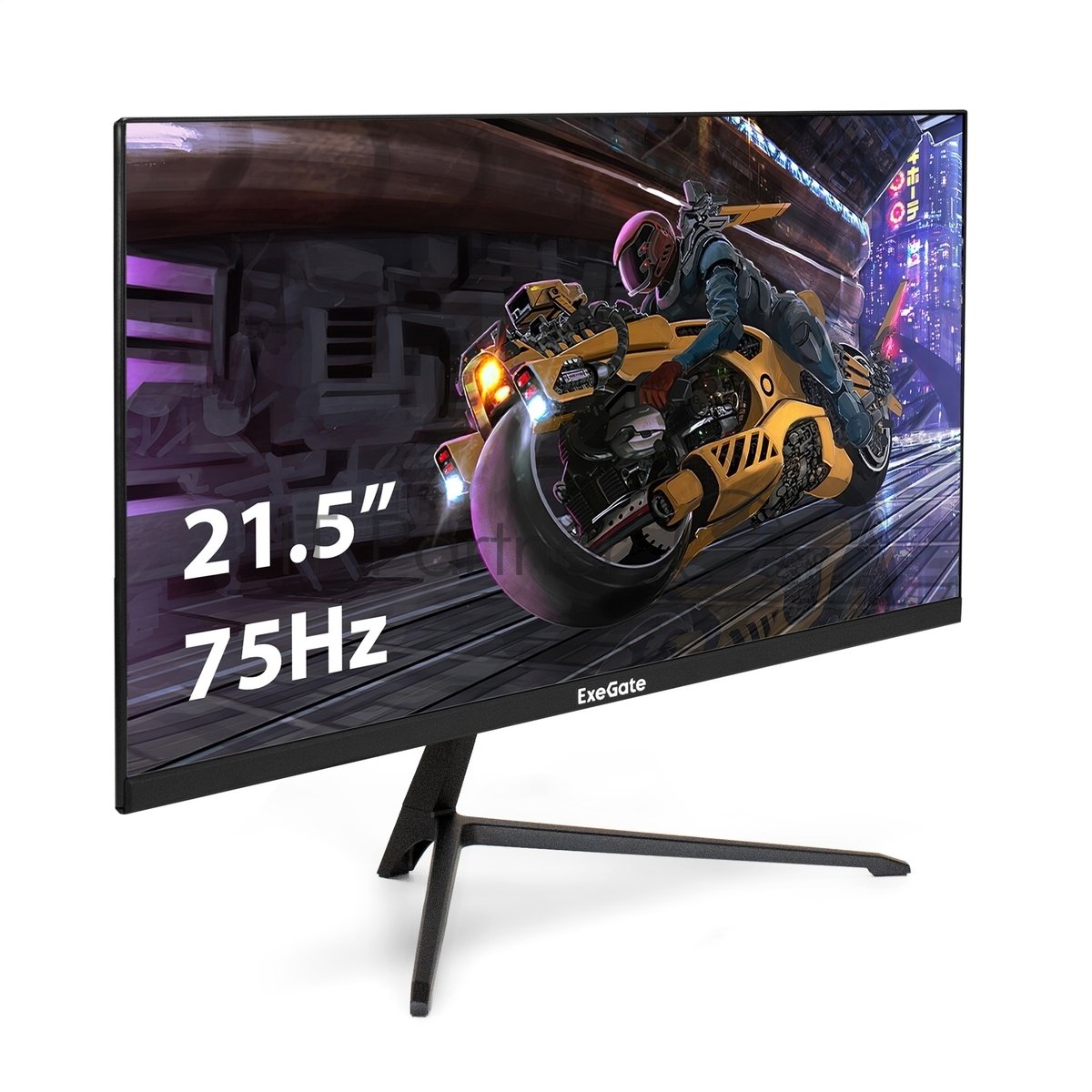 LCD ExeGate 21.5" EV2207A ProSmart черный {VA 1920x1080 75Hz 5ms 16:9 280cd 3000:1 178/178 D-Sub HDMI2.0 FreeSync LowBlueLight 2x3W VESA регулировка наклона} [EX294343RUS]