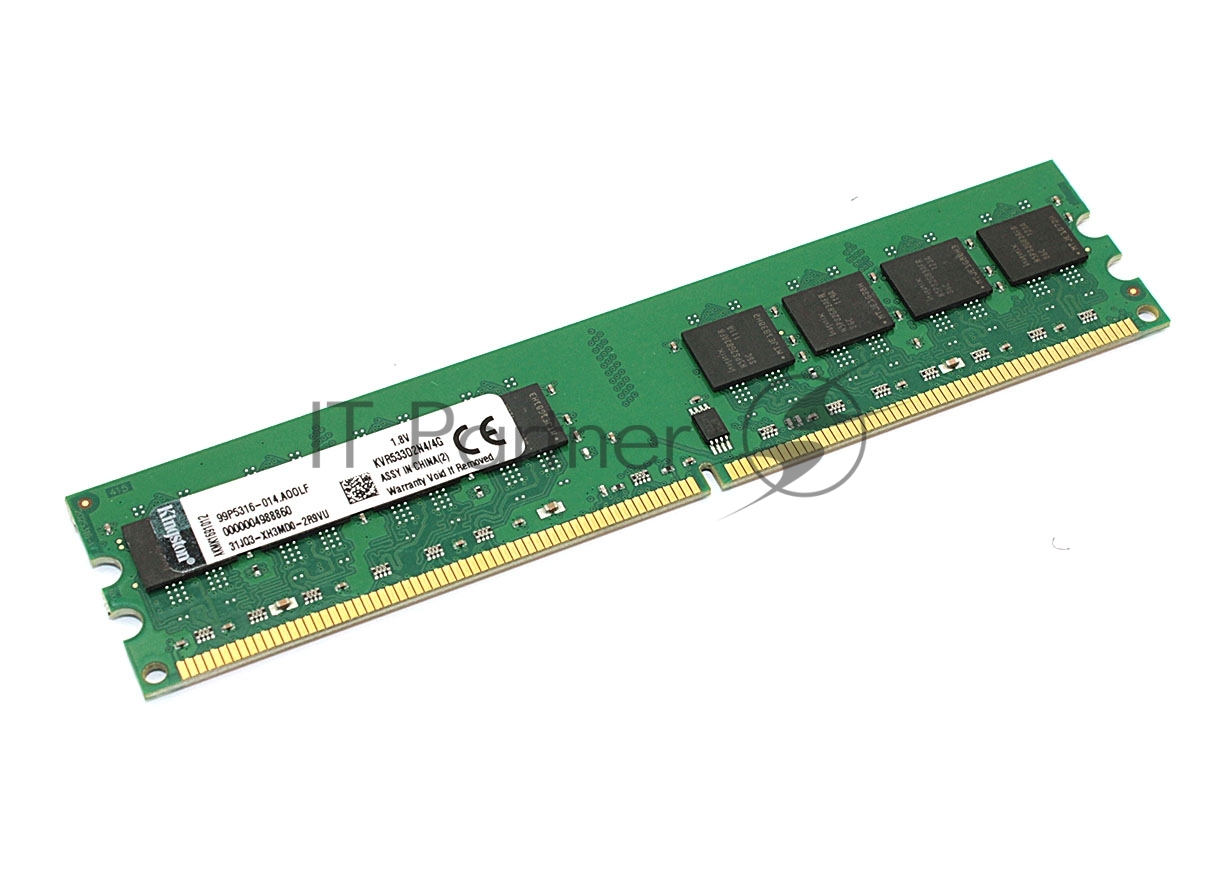 Оперативная память Kingston ValueRAM, DDR2, 4Gb (1x4GB), 533MHz, CL4, DIMM