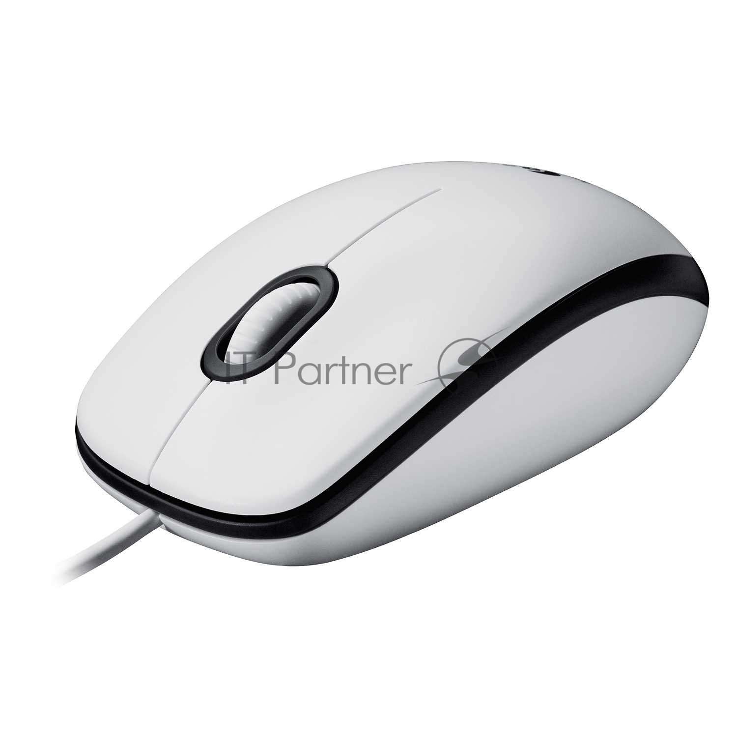 Мышь проводная Logitech M100 белый, 1000 dpi, USB, кнопки - 3