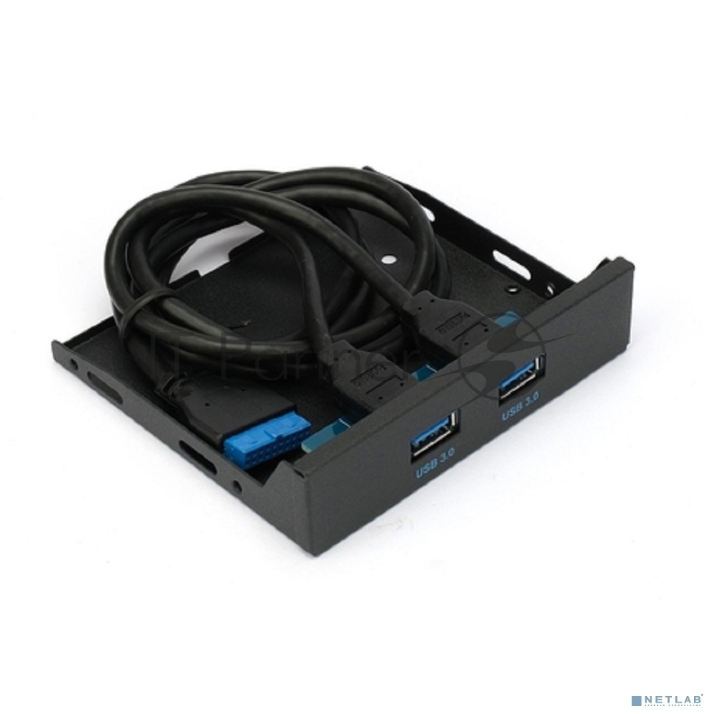 Планка USB 3.0 на переднюю панель 3.5" Gembird FP3.5-USB3-2A, USB, 2xUSB-A 3.0, USB