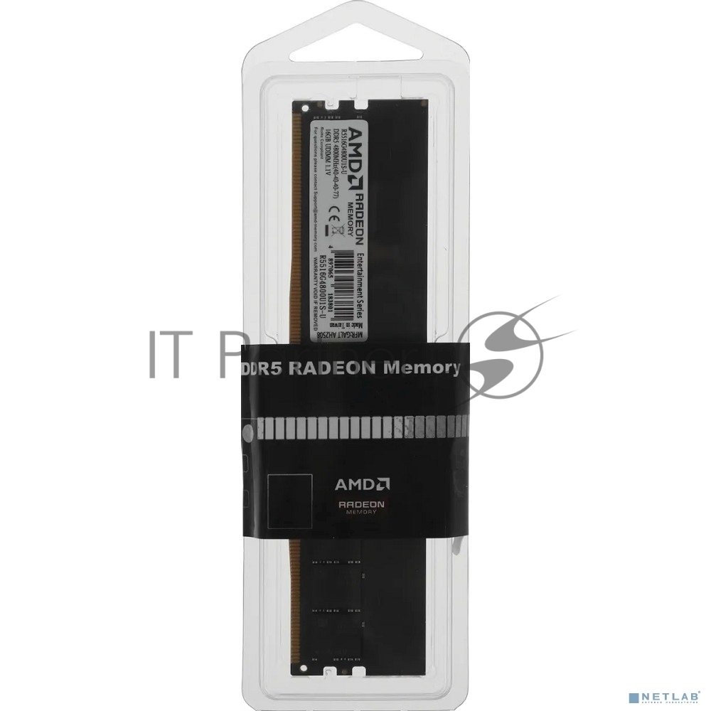 Оперативная память AMD Radeon R5, DDR5, 16GB (1x16GB), 4800MHz, CL40, DIMM