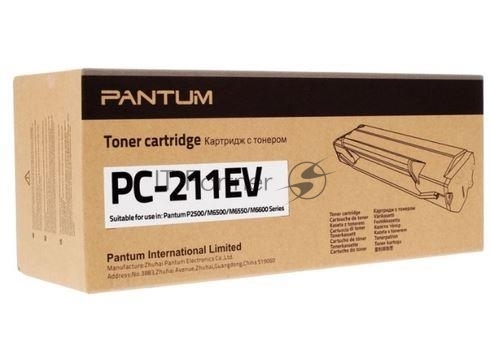 Картридж лазерный Pantum PC-211P, (аналог PC-211EV), черный (1600 стр.) для Pantum Series P2200/2500/M6500/6550/6600