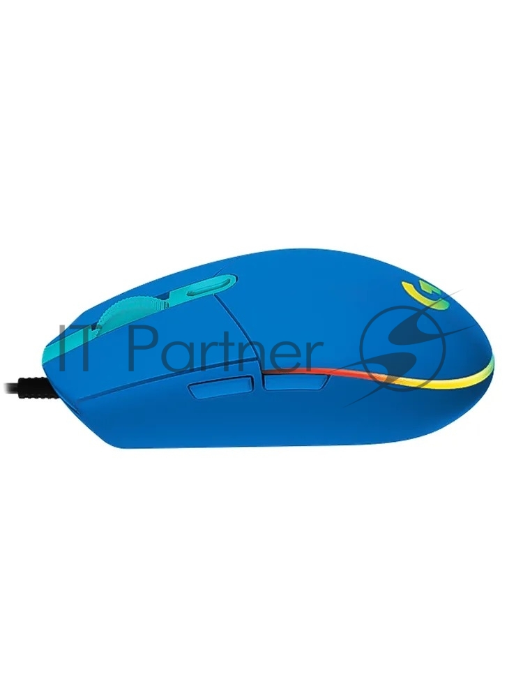 Мышь проводная Logitech G102 LIGHTSYNC синий, 8000 dpi, USB, кнопки - 6