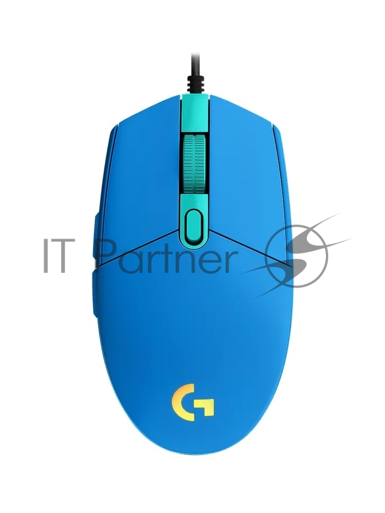 Мышь проводная Logitech G102 LIGHTSYNC синий, 8000 dpi, USB, кнопки - 6