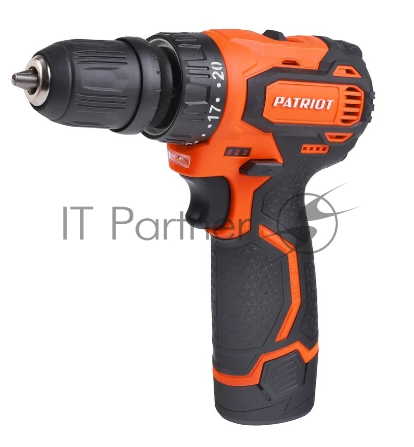 Дрель-шуруповерт Patriot BR 369Li, 12 В, 2 Ач, 35 Нм, бесщеточный