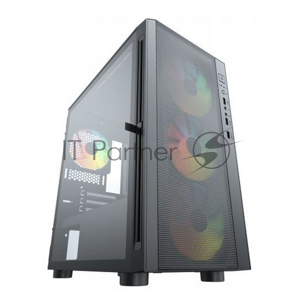 Корпус ACD ACD Citadel 104 (AH-TC4GA-0000) 3403 with USB3.0*1+USB2.0*2+HD audio,3*12cm F1 ARGB fans at front(Slave fans) ,1*12cm F1 ARGB fan at rear (Master fan)