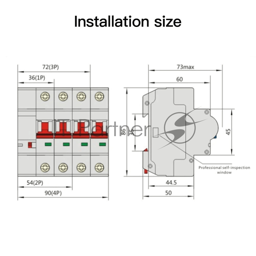 Выключатель MOES Zigbee circuit breaker 1P 16A ZCB-SC-1P16
