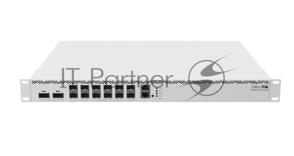 Маршрутизатор MikroTik CCR216-1G-12XS-2XQ, 1×1 Гбит/с + 12×25 Гбит/с SFP28 + 2×100 Гбит/с QSFP28, управляемый