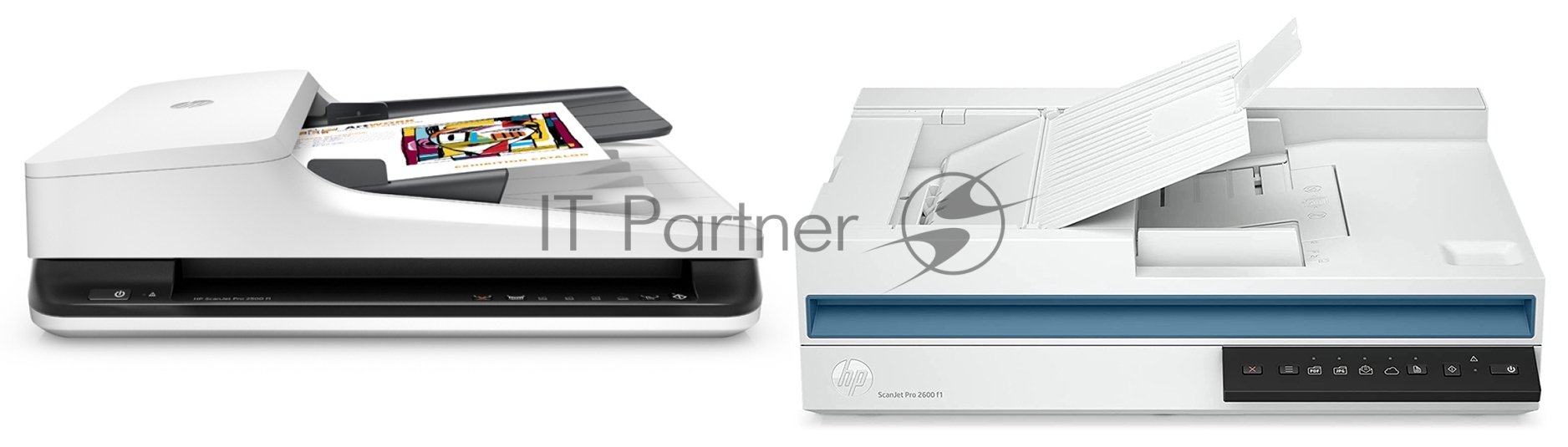 Сканер планшетный HP Scanjet Pro 2600 f1, A4, CIS, 600x600dpi, ДАПД 60 листов, ч/б 25 стр. или 50 изобр. в минуту (300dpi),цв. 25 стр/мин/50 изобр/мин, 48 бит, 24 бит, USB 2.0 (20G05A)