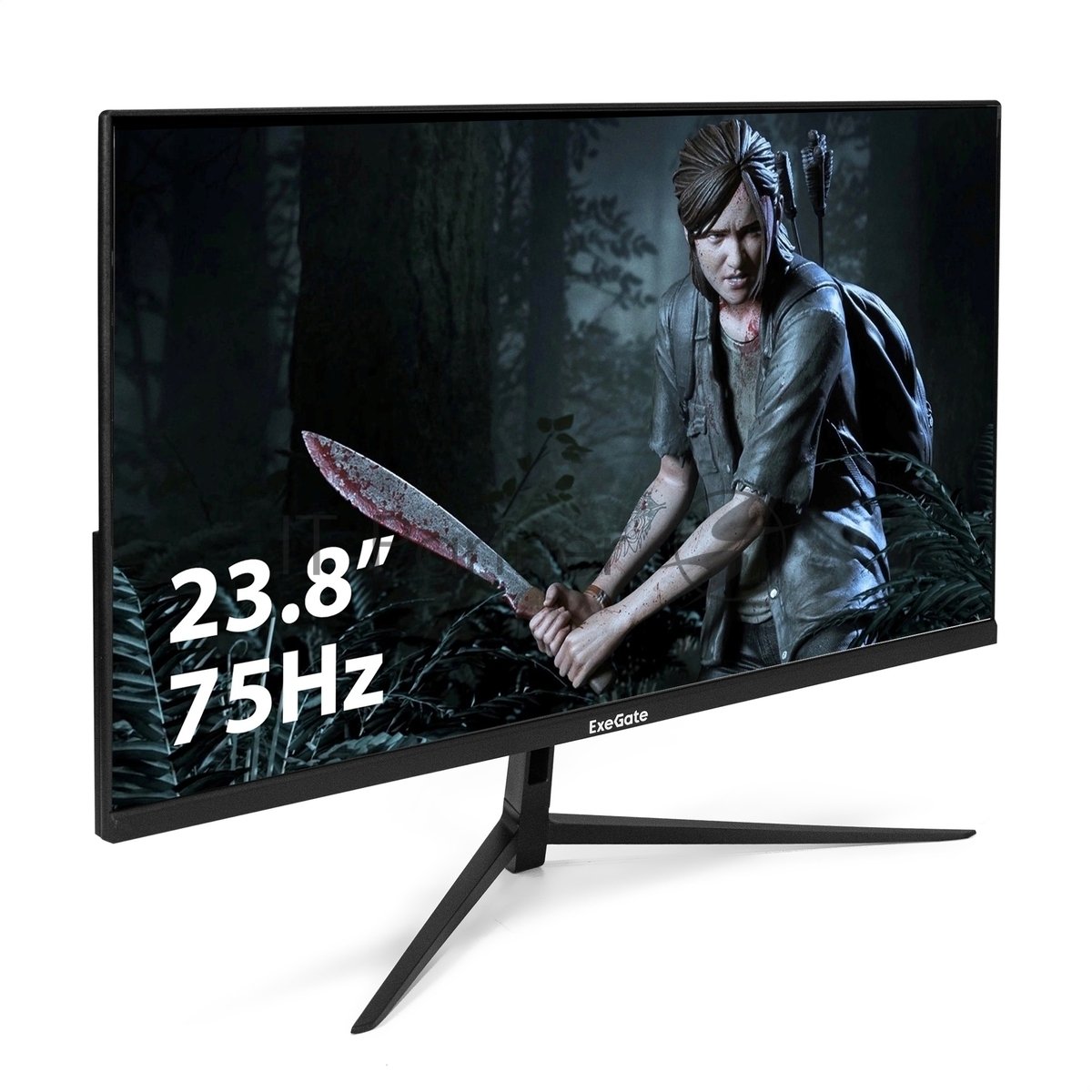 LCD ExeGate 23.8" EV2407 ProSmart черный {VA 1920x1080 75Hz 5ms 16:9 250cd 1000:1 178/178 D-Sub HDMI1.4 VESA регулировка наклона} [EX294427RUS]