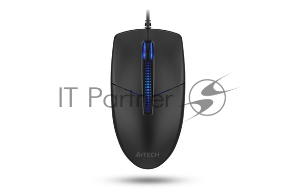 Мышь проводная A4Tech N-530 черный, 1200 dpi, USB, кнопки - 3