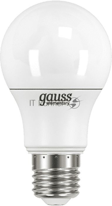 Лампа светодиодная Gauss Elementary 7Вт цок.:E27 груша 220B 3000K св.свеч.бел.теп. A60 (упак.:10шт)