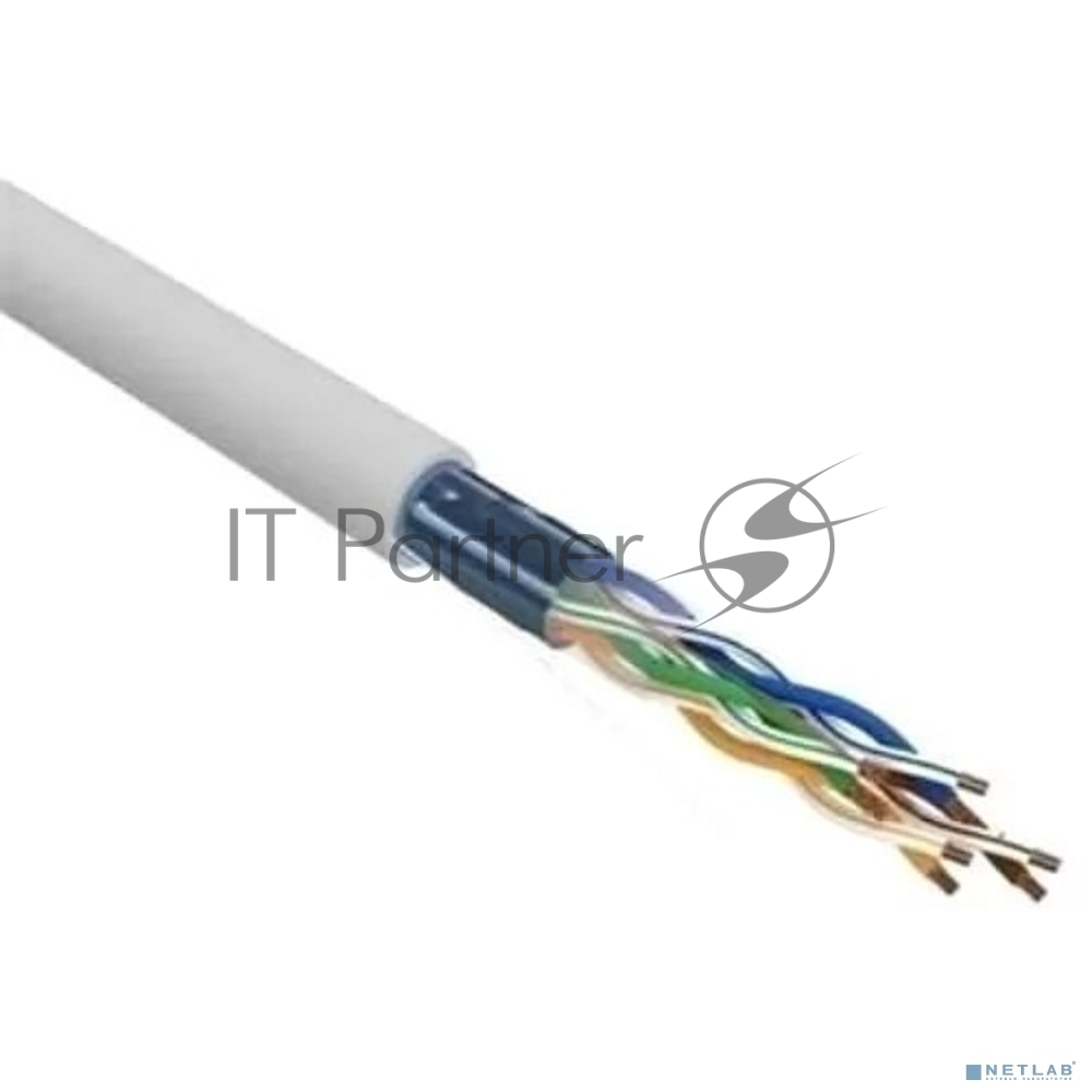 Кабель витая пара Rexant F/UTP, cat.5e, PVC, 4х2х0,52 мм, 24AWG, INDOOR, SOLID, серый, 305 м PRO